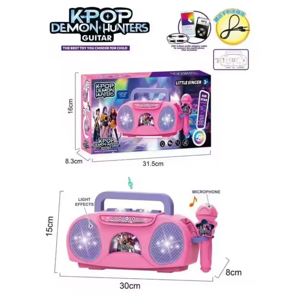 KPOP Demon Hunters Microphone Children's Toy with Light
